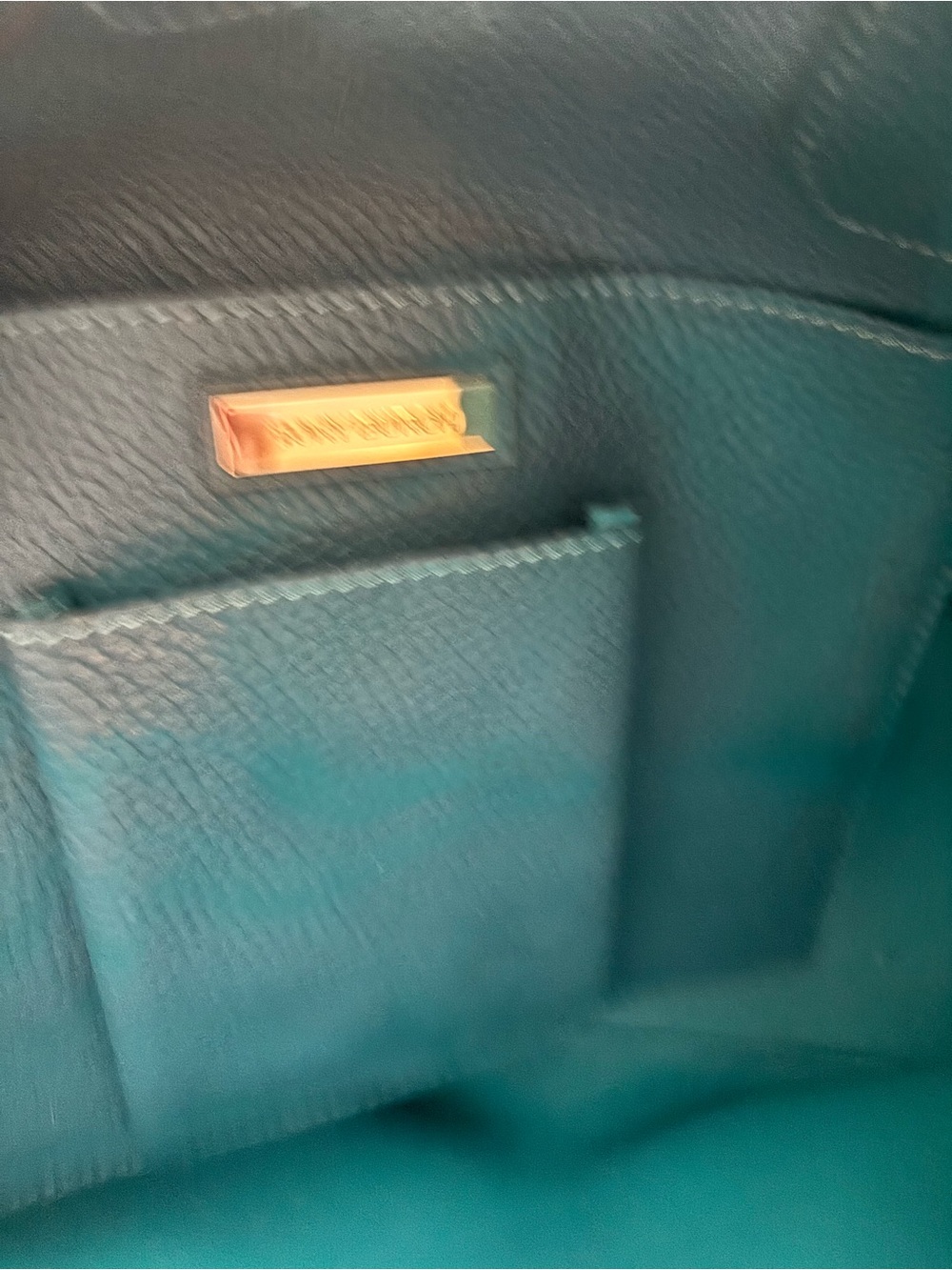 EUC Tory Burch Perry Ocean Green Teal Tote - Picture 8 of 15